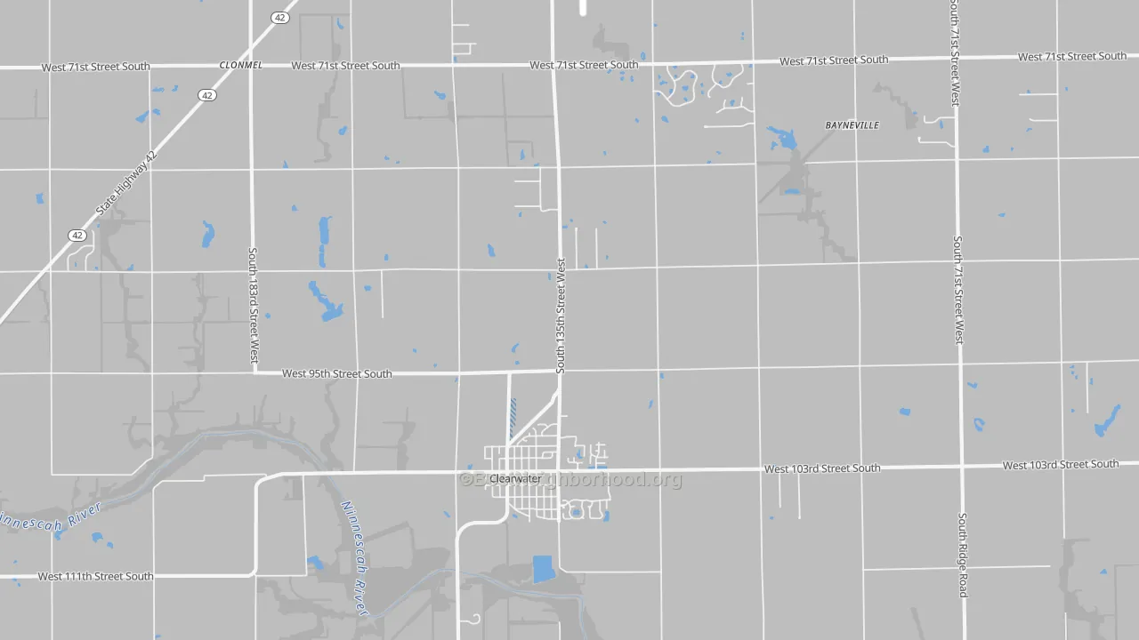 Transit Grade map of Clearwater, KS
