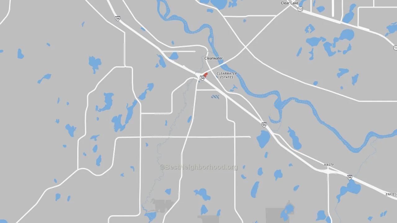 Transit Grade map of Clearwater, MN