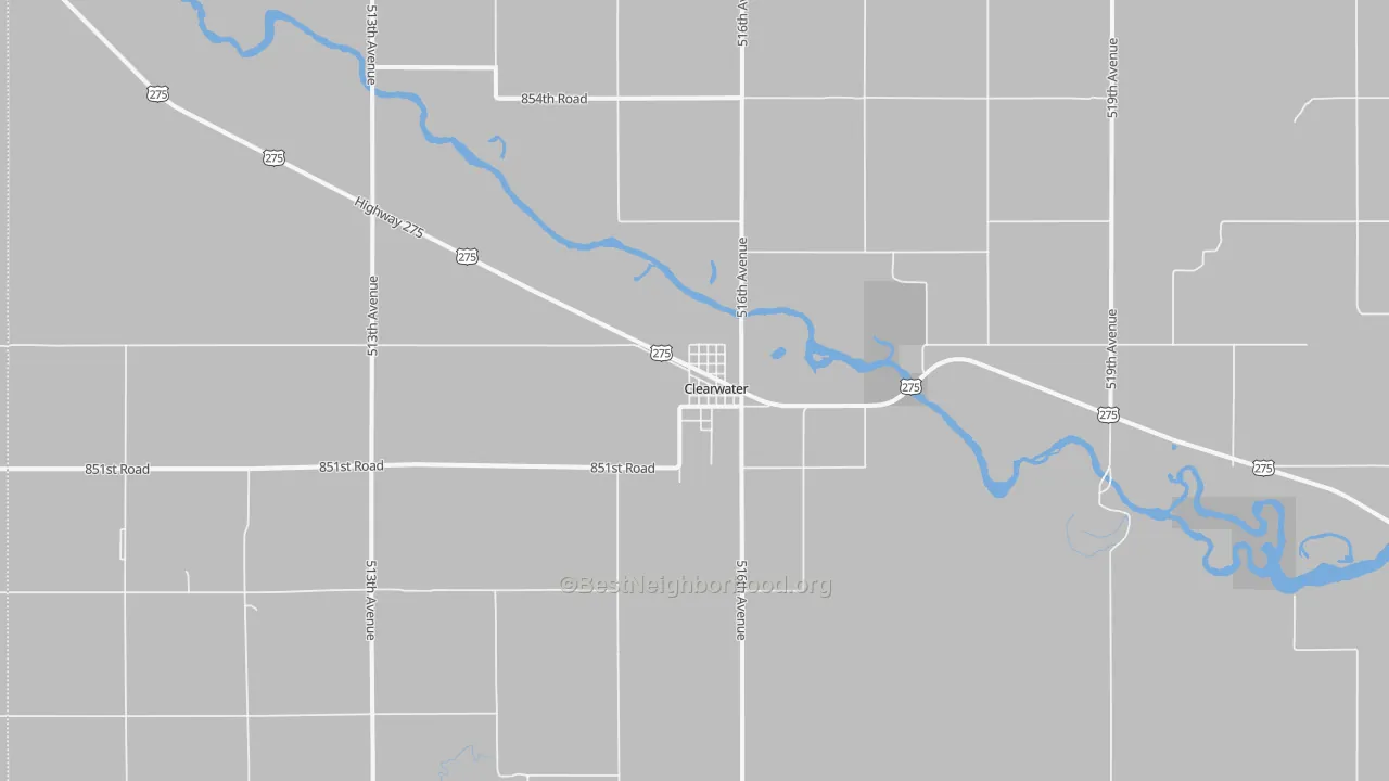 Transit Grade map of Clearwater, NE