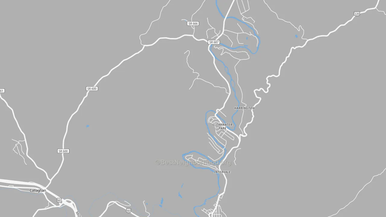 Transit Grade map of Clearwater Park, VA