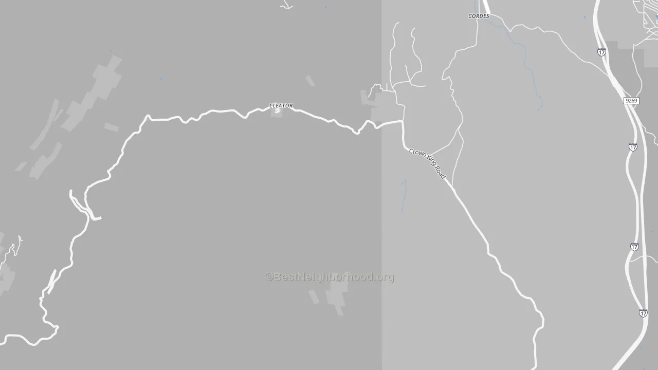 Transit Grade map of Cleator, AZ