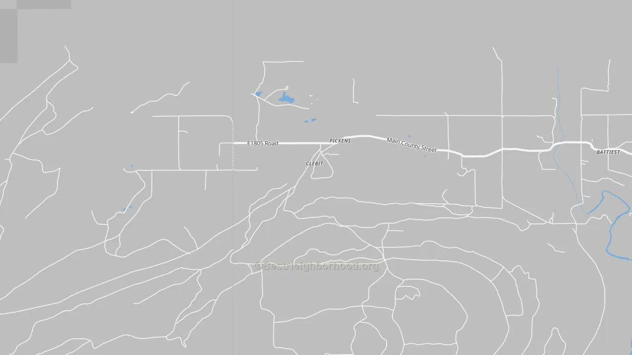 Transit Grade map of Clebit, OK