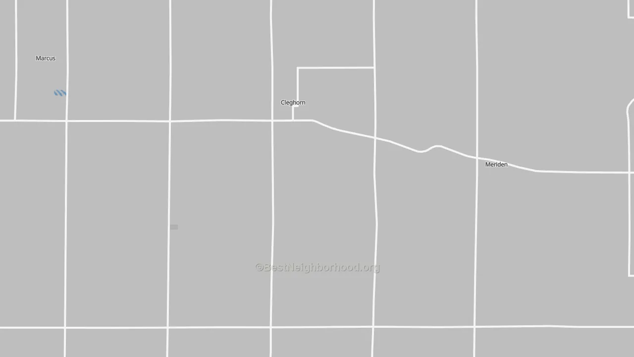 Transit Grade map of Cleghorn, IA