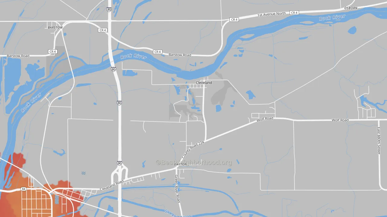 Transit Grade map of Cleveland, IL