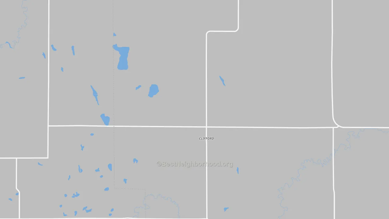 Transit Grade map of Clifford, ND