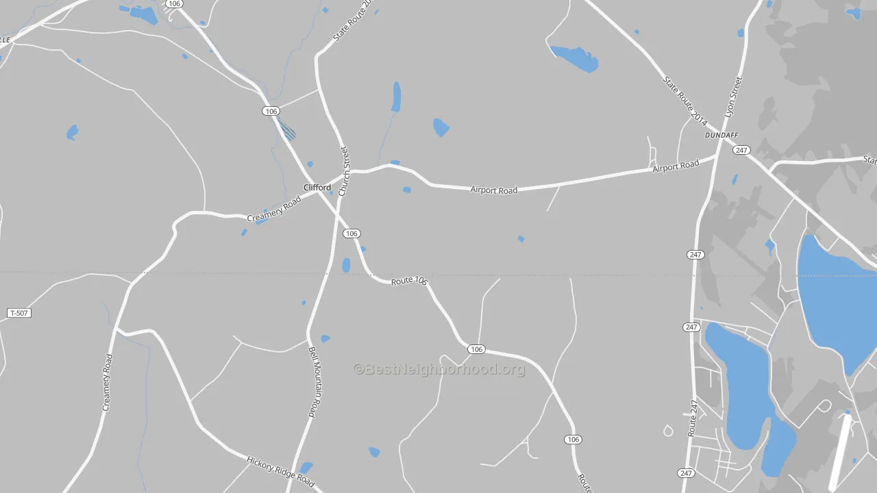 Transit Grade map of Clifford, PA
