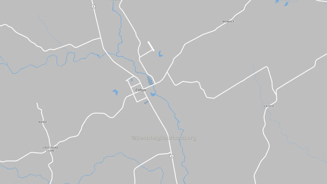 Transit Grade map of Clifton, TX
