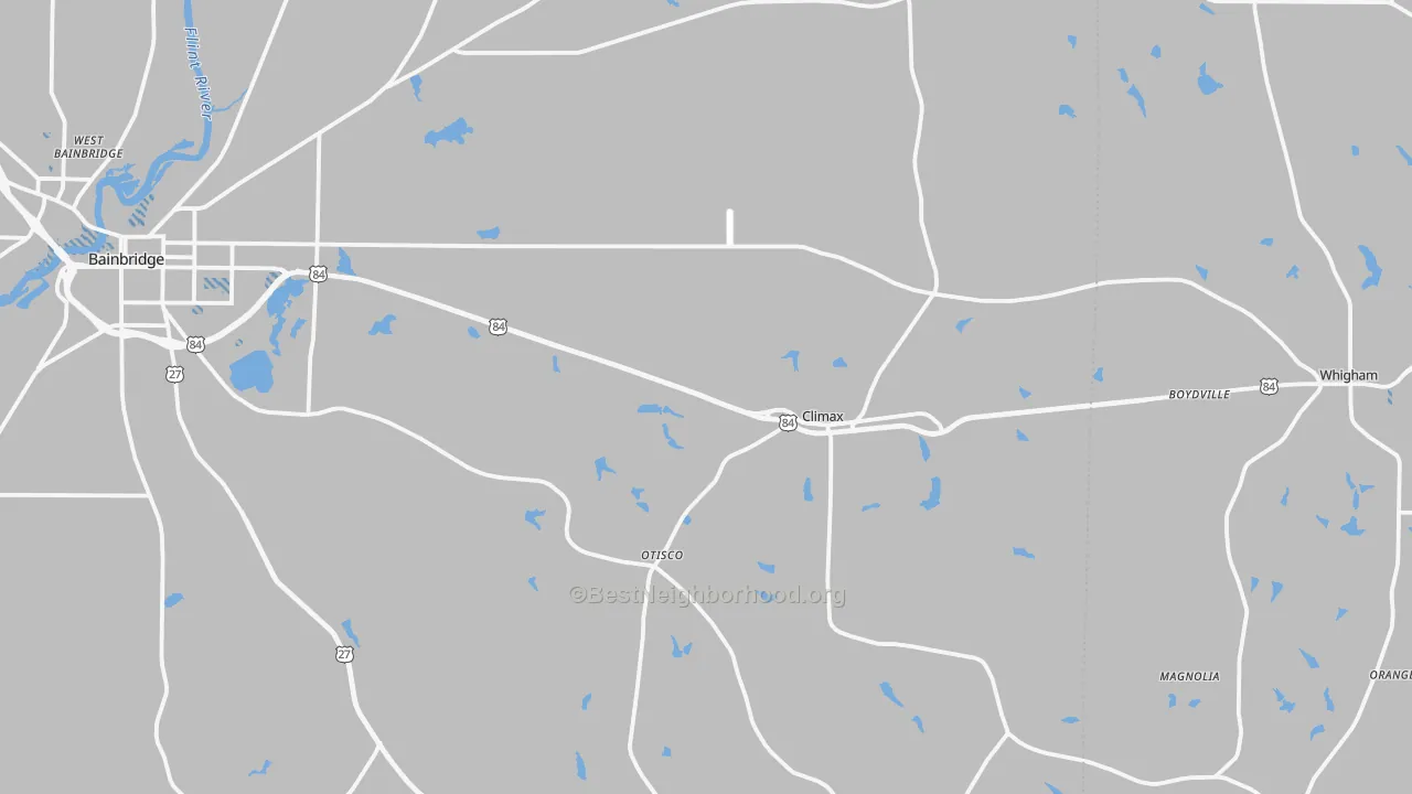 Transit Grade map of Climax, GA