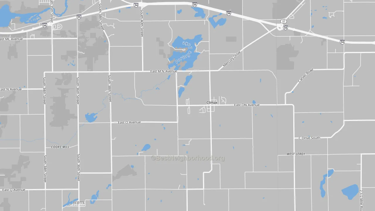Transit Grade map of Climax, MI