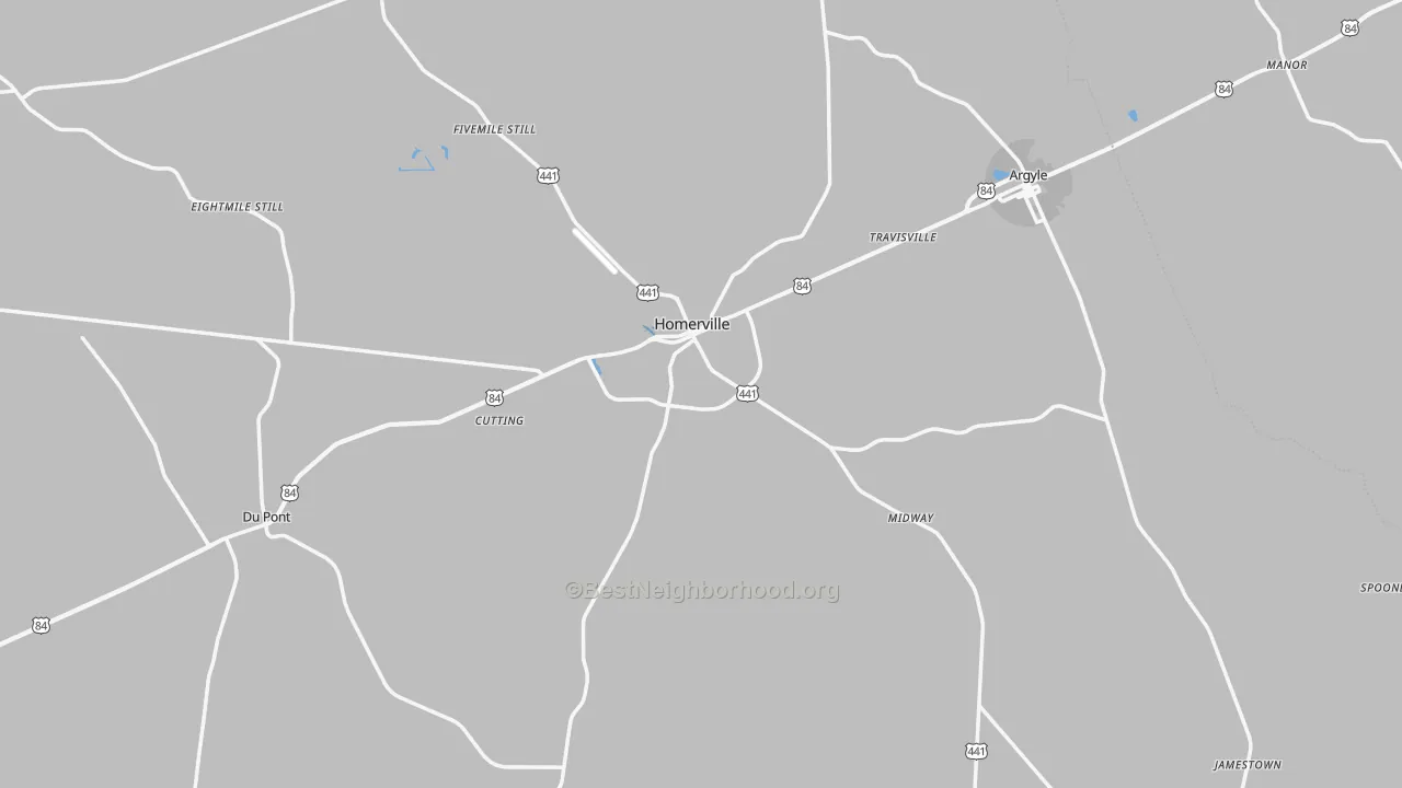 Transit Grade map of Clinch County, GA