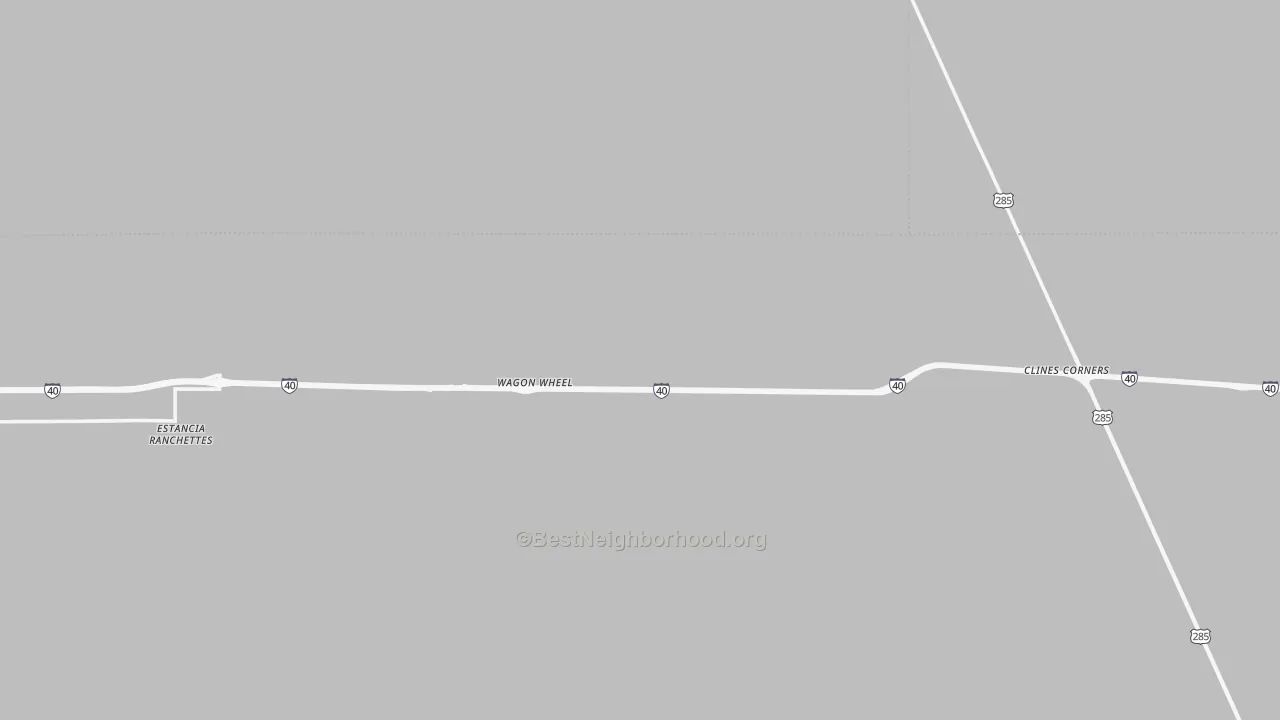 Transit Grade map of Clines Corners, NM