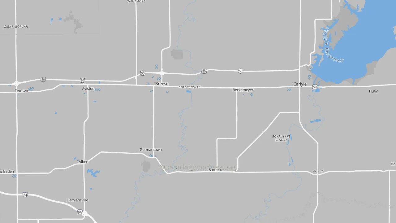 Transit Grade map of Clinton County, IL