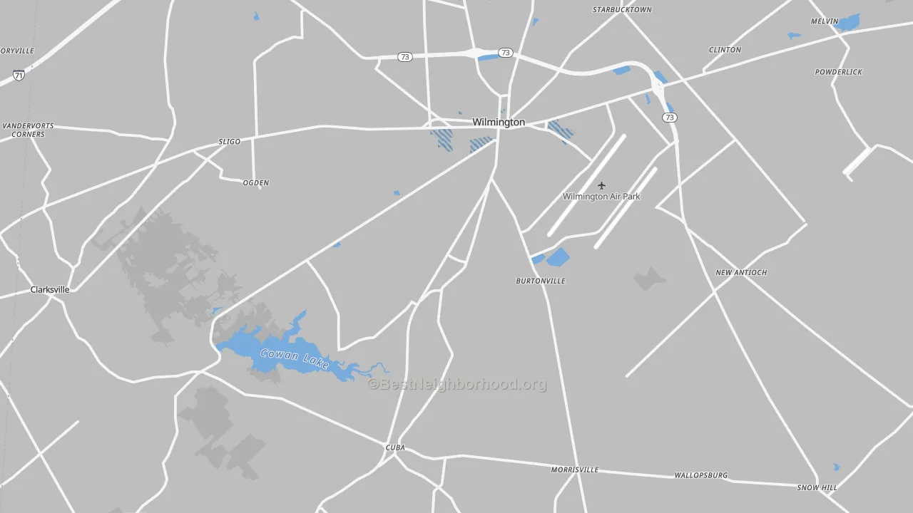Transit Grade map of Clinton County, OH