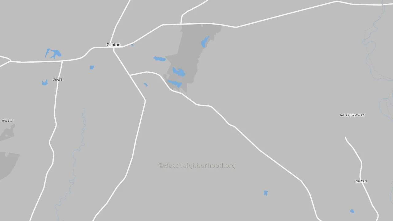 Transit Grade map of Clinton, LA