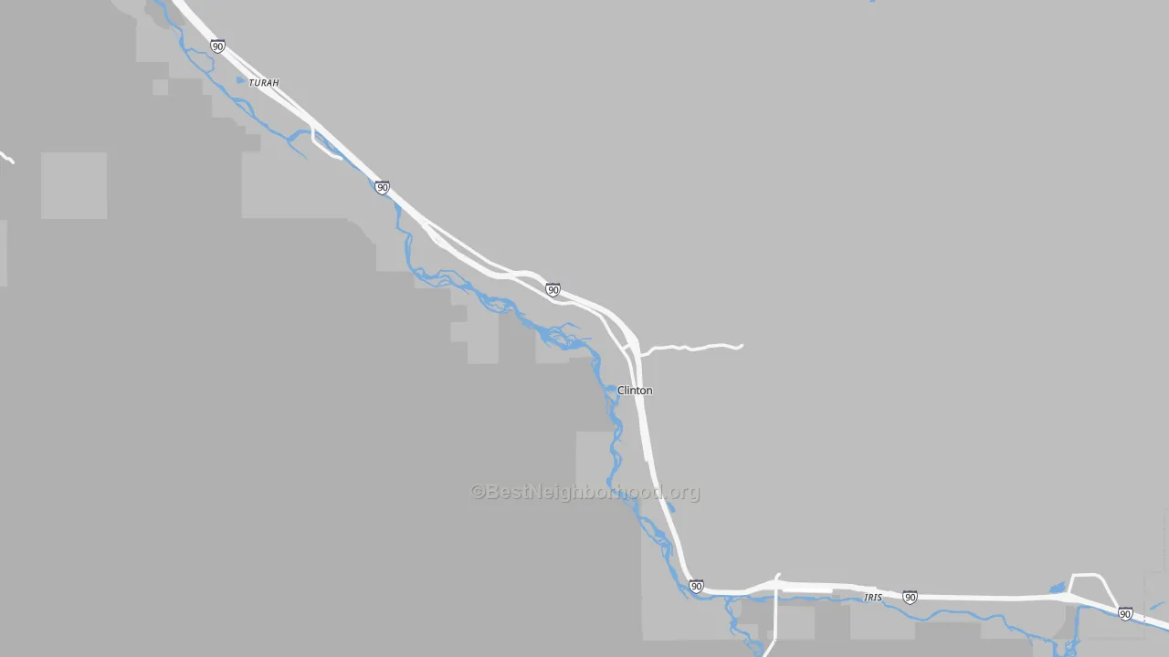 Transit Grade map of Clinton, MT