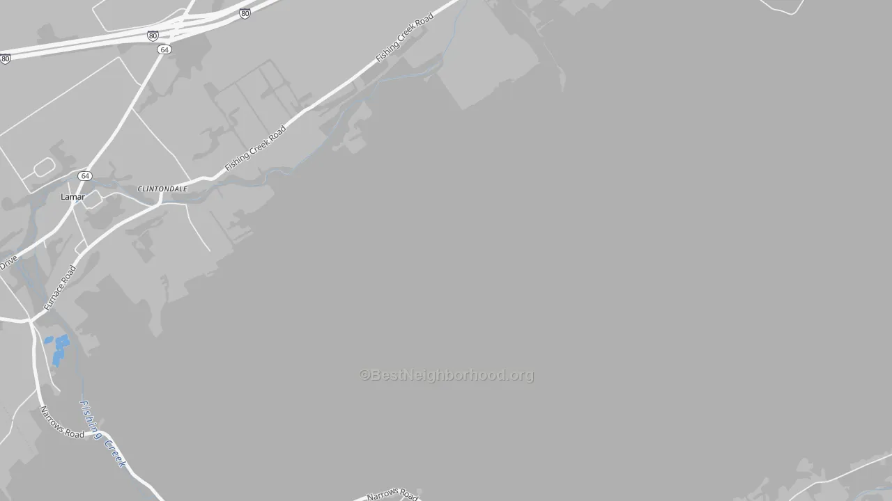 Transit Grade map of Clintondale, PA