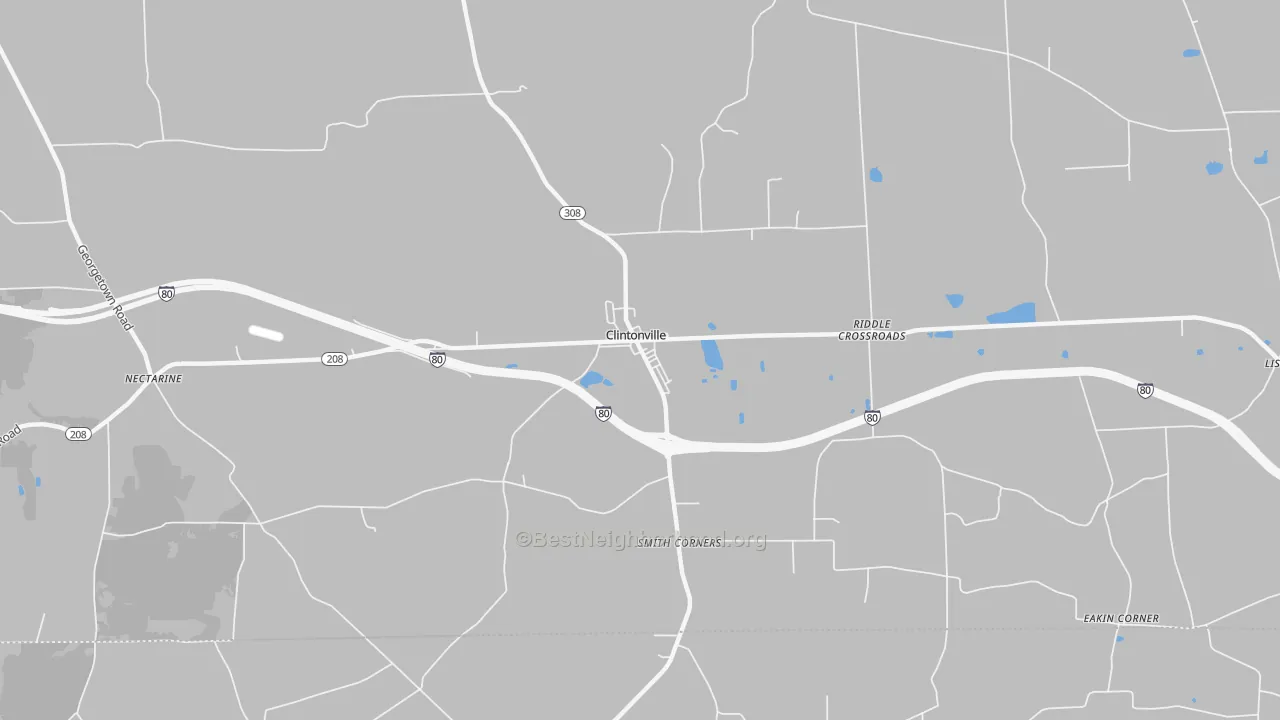 Transit Grade map of Clintonville, PA