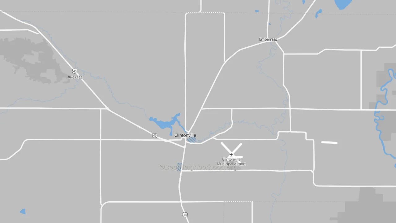 Transit Grade map of Clintonville, WI