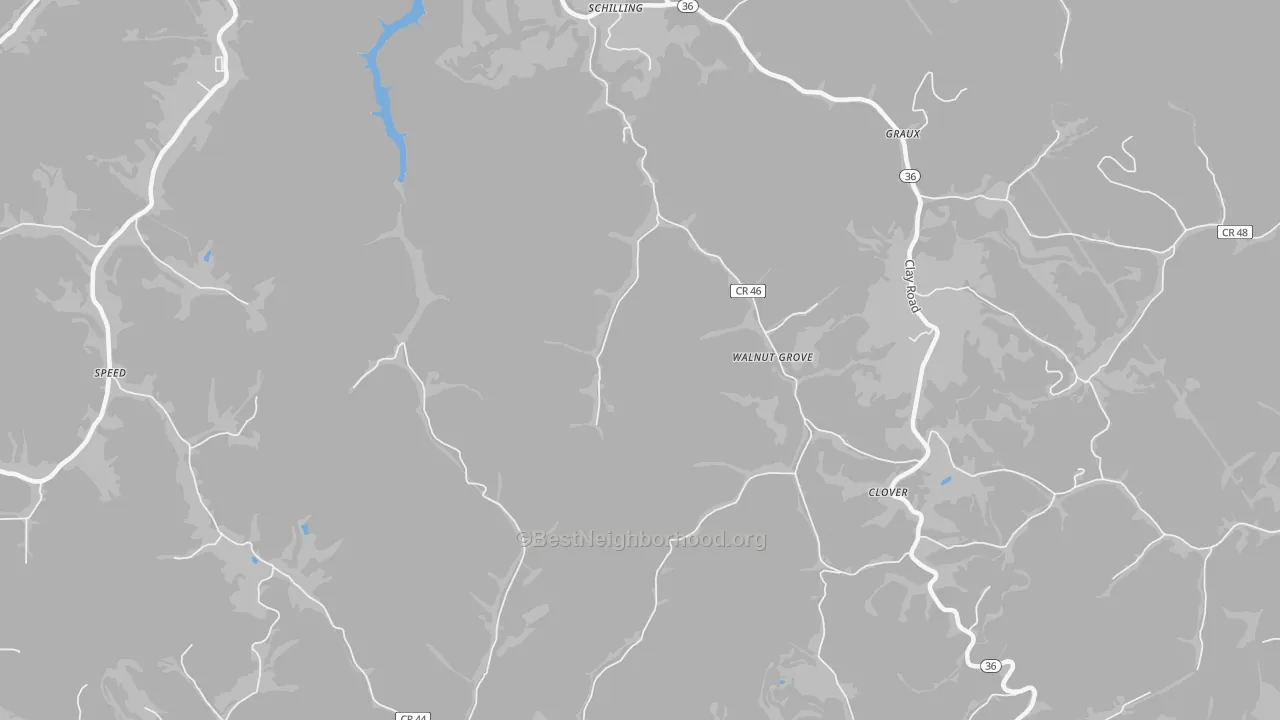 Transit Grade map of Clio, WV