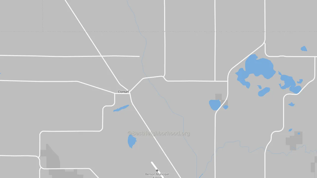 Transit Grade map of Clontarf, MN