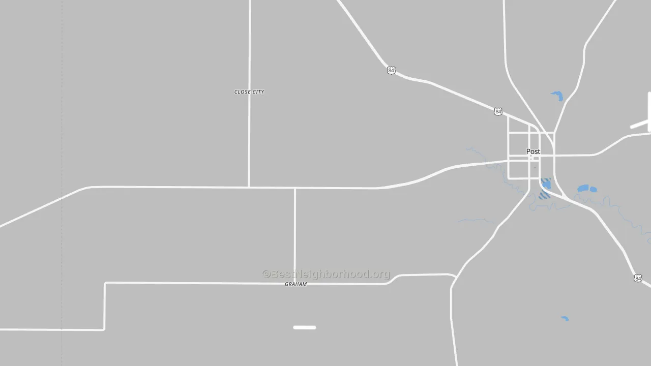 Transit Grade map of Close City, TX