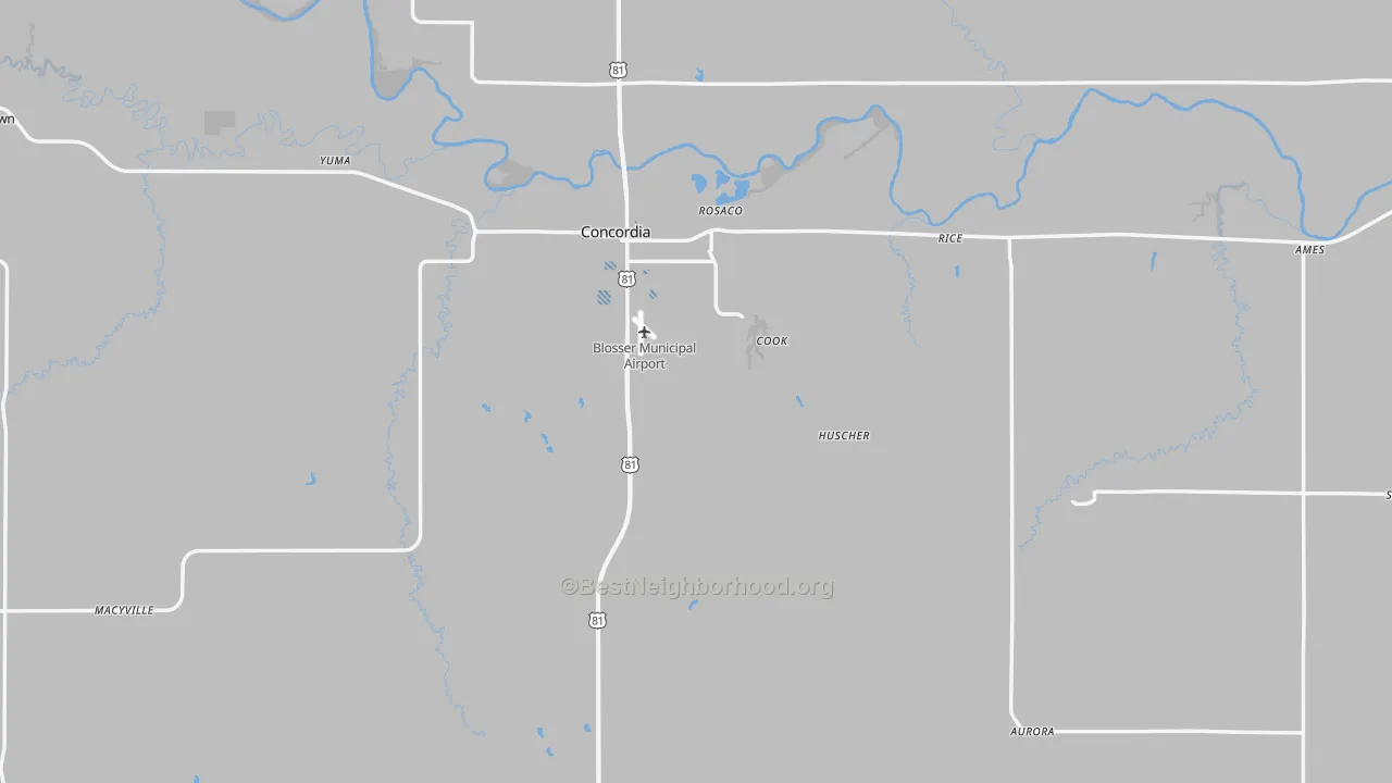 Transit Grade map of Cloud County, KS