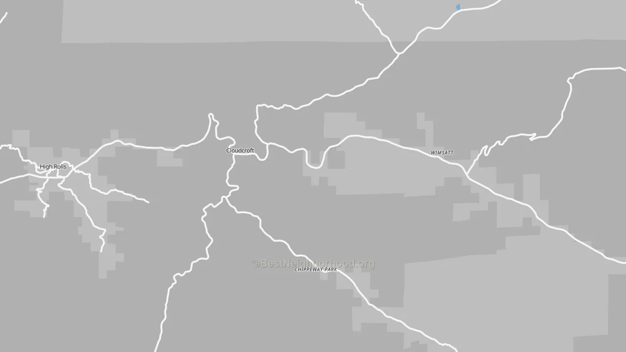 Transit Grade map of Cloudcroft, NM