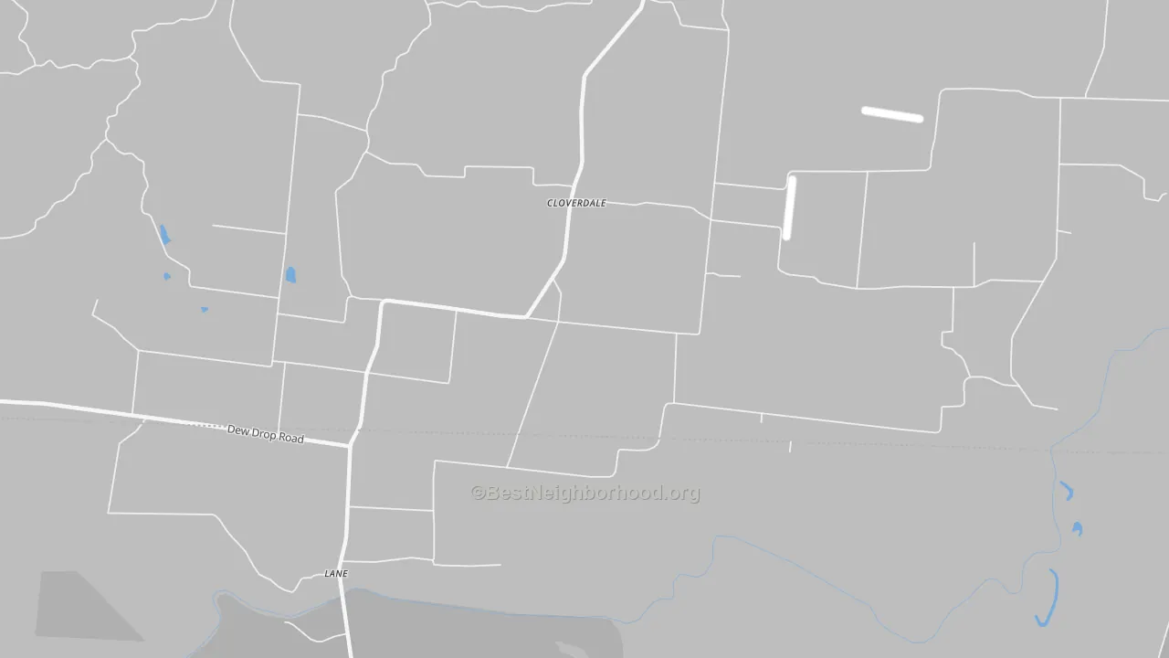 Transit Grade map of Cloverdale, TN