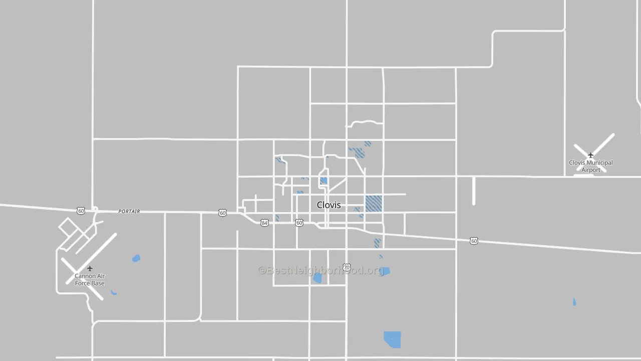 Transit Grade map of Clovis, NM