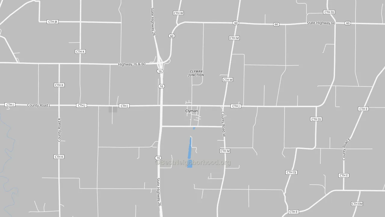 Transit Grade map of Clyman, WI
