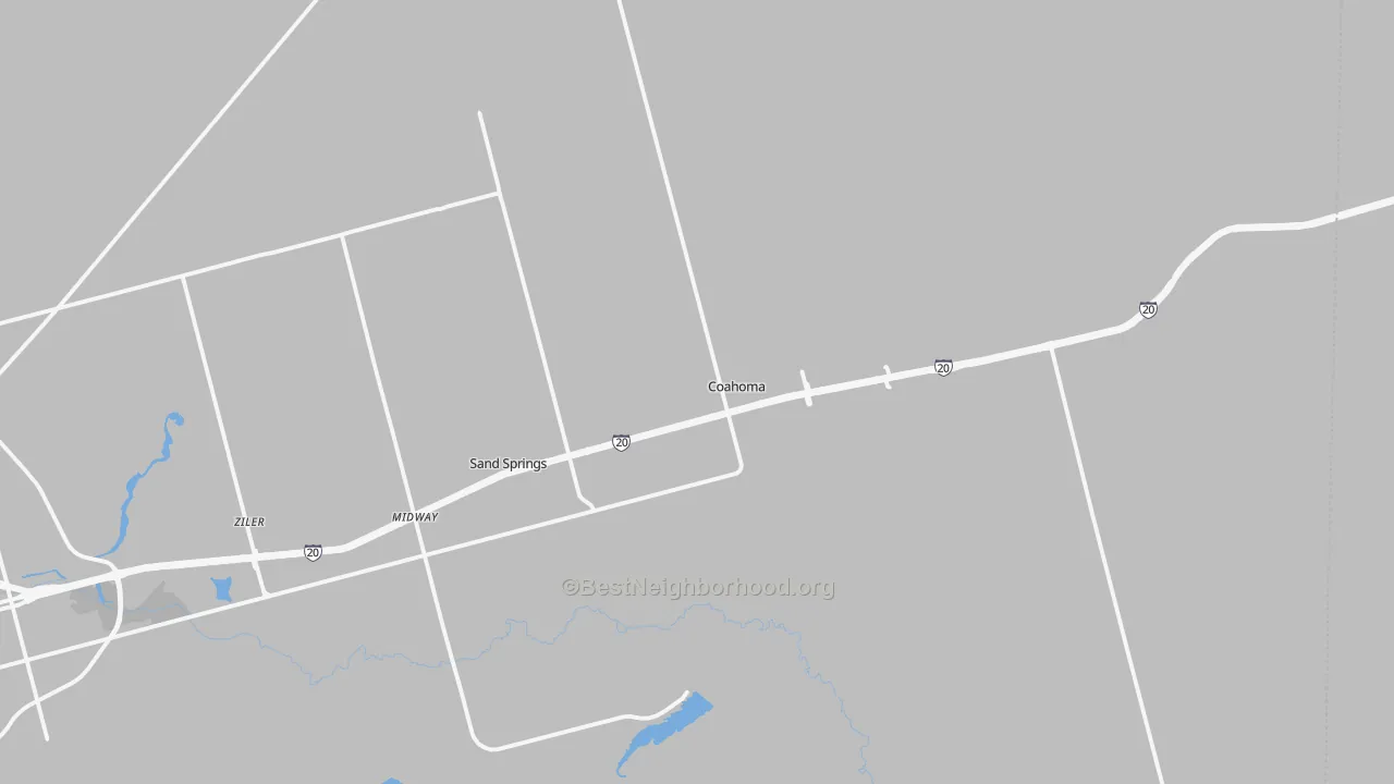 Transit Grade map of Coahoma, TX