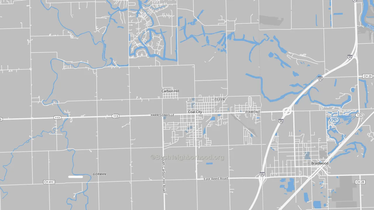 Transit Grade map of Coal City, IL