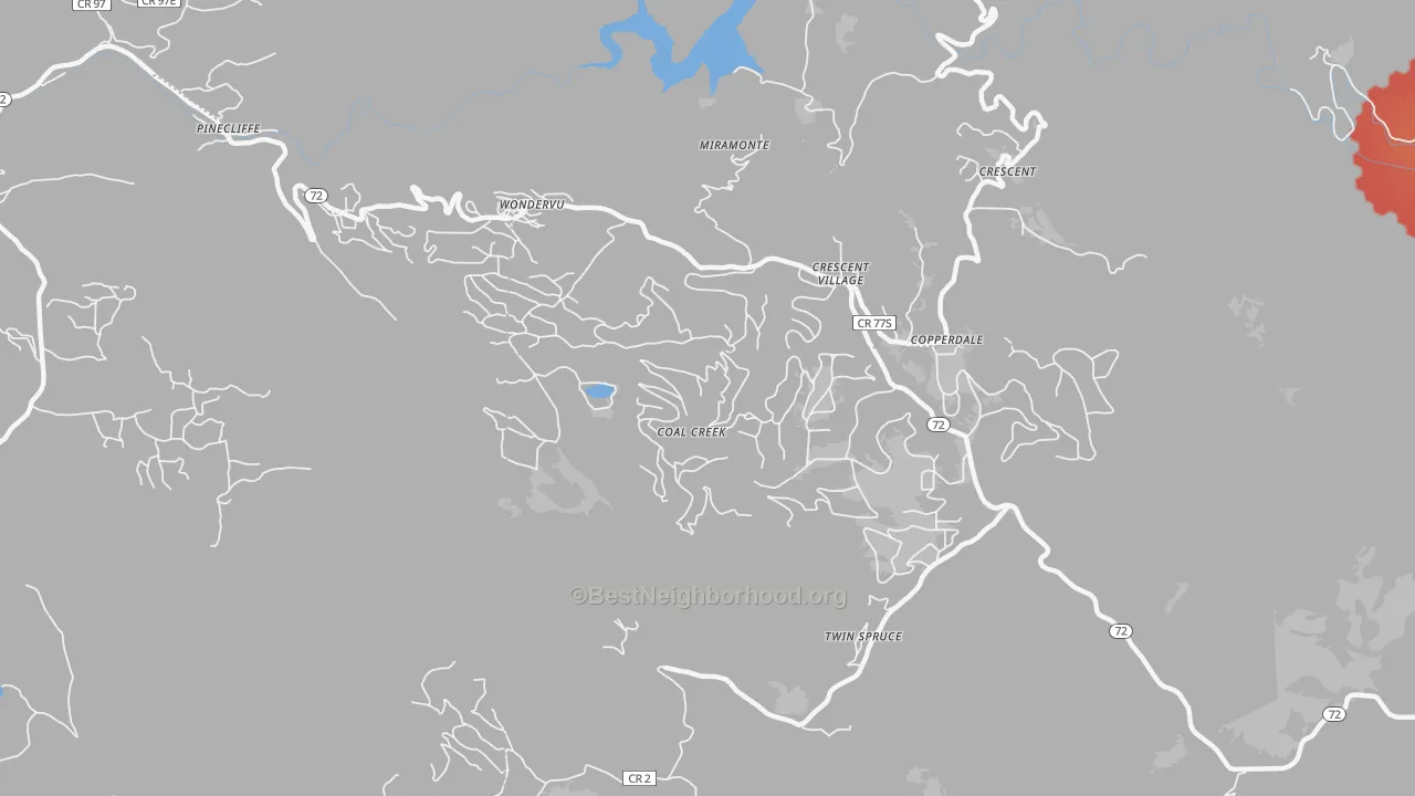 Transit Grade map of Coal Creek, CO