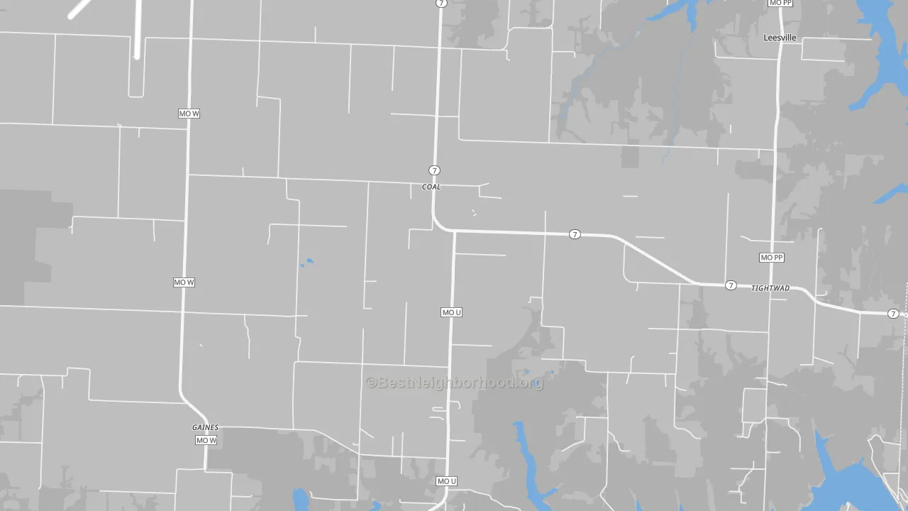 Transit Grade map of Coal, MO