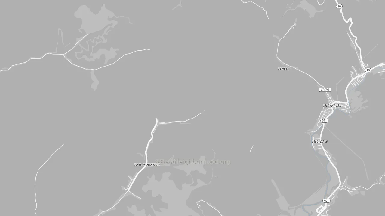Transit Grade map of Coal Mountain, WV