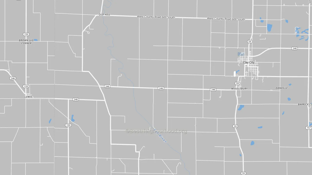 Transit Grade map of Coalmont, IN