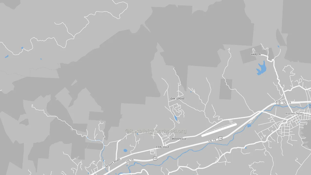Transit Grade map of Coalville, NC