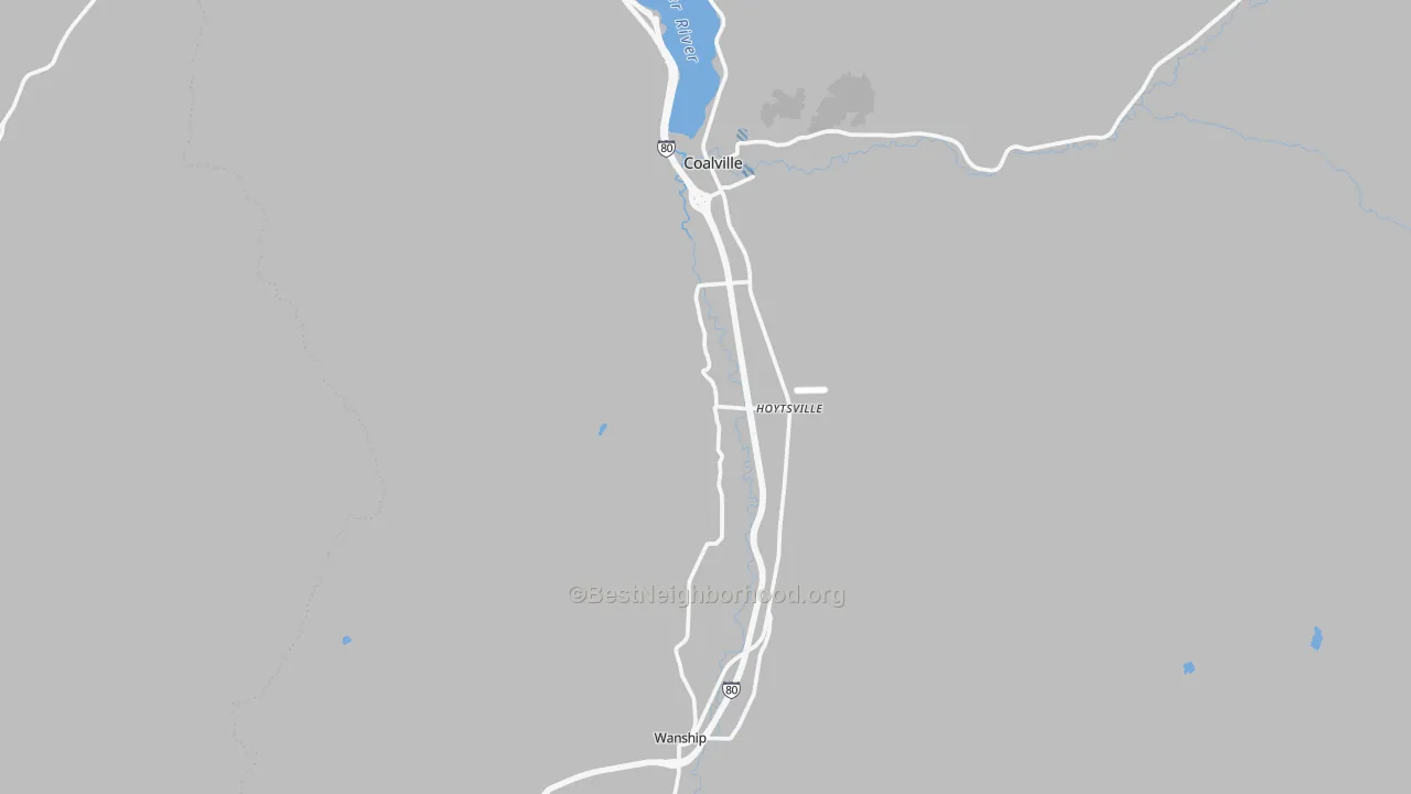 Transit Grade map of Coalville, UT