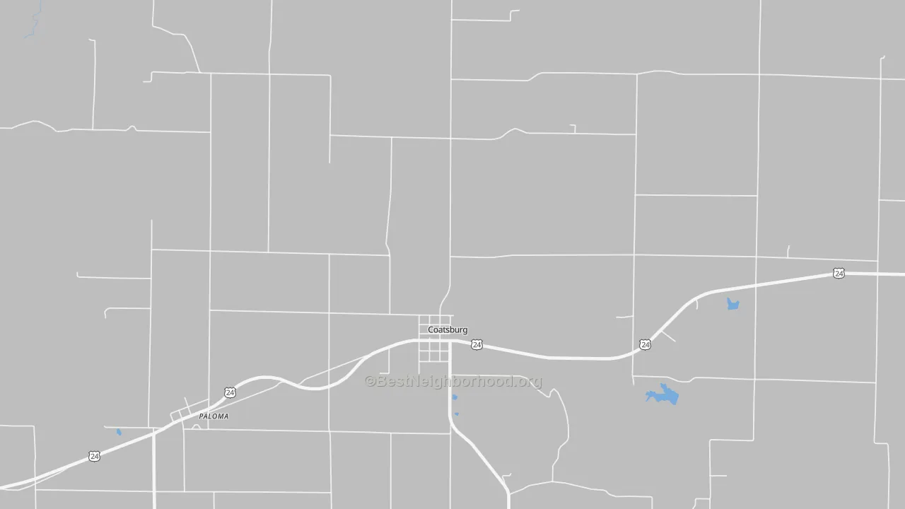 Transit Grade map of Coatsburg, IL