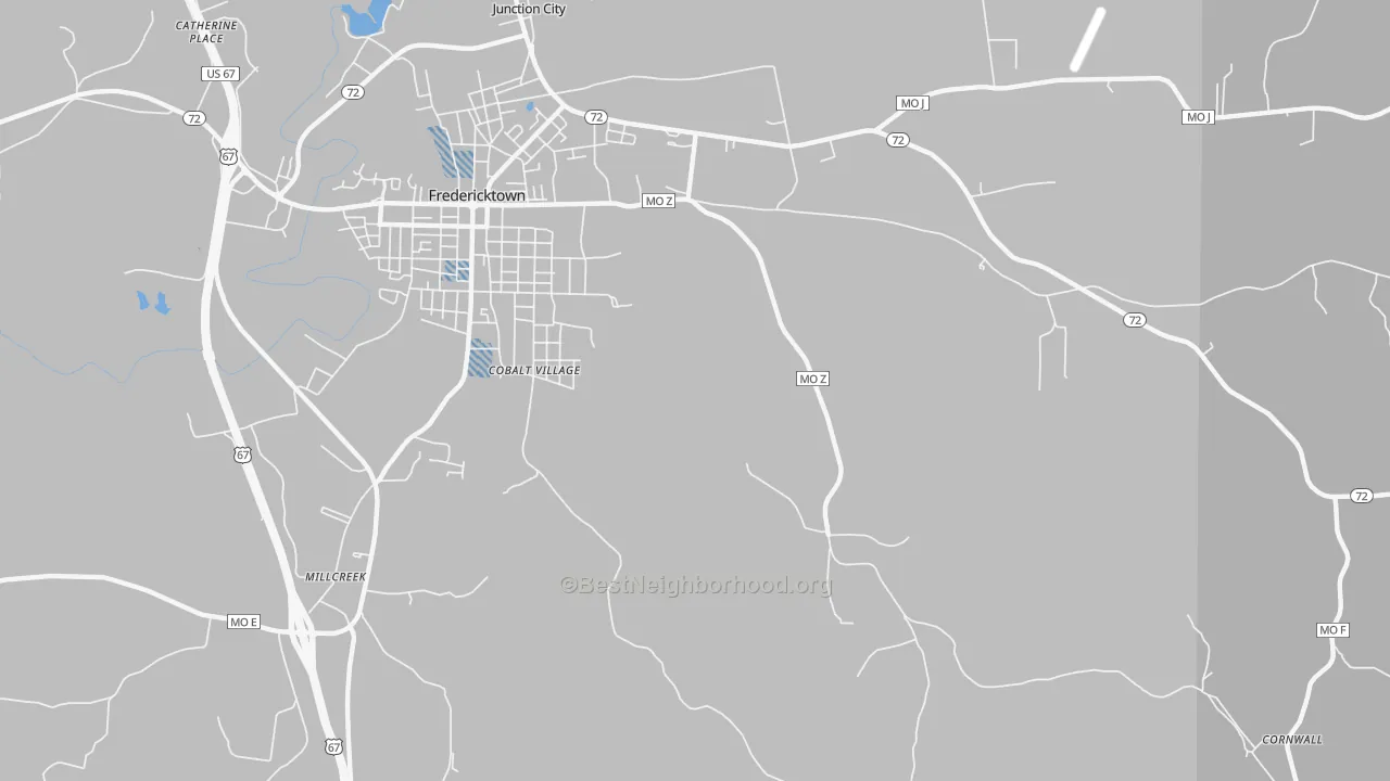 Transit Grade map of Cobalt, MO