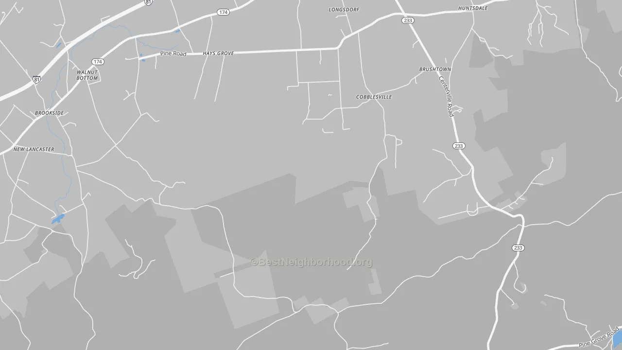 Transit Grade map of Cobblesville, PA
