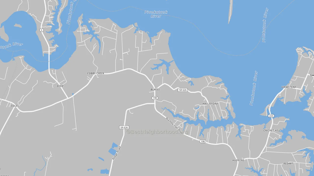Transit Grade map of Cobbs Creek, VA