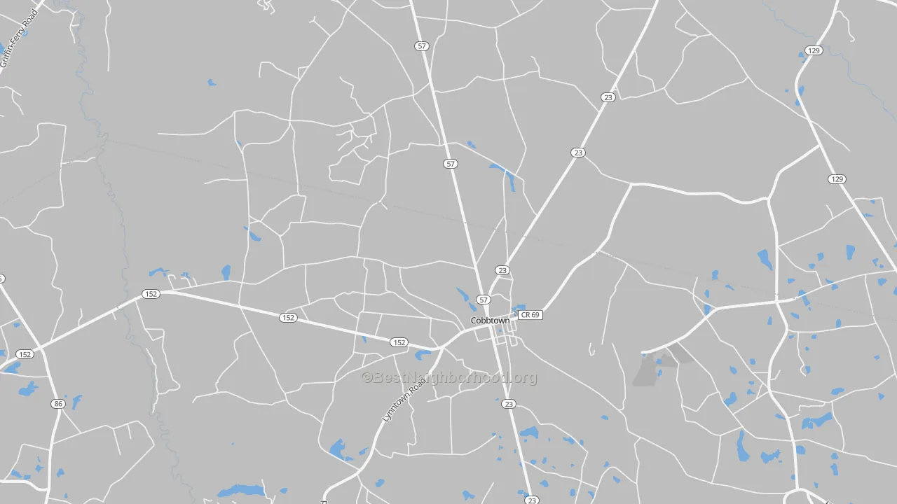 Transit Grade map of Cobbtown, GA