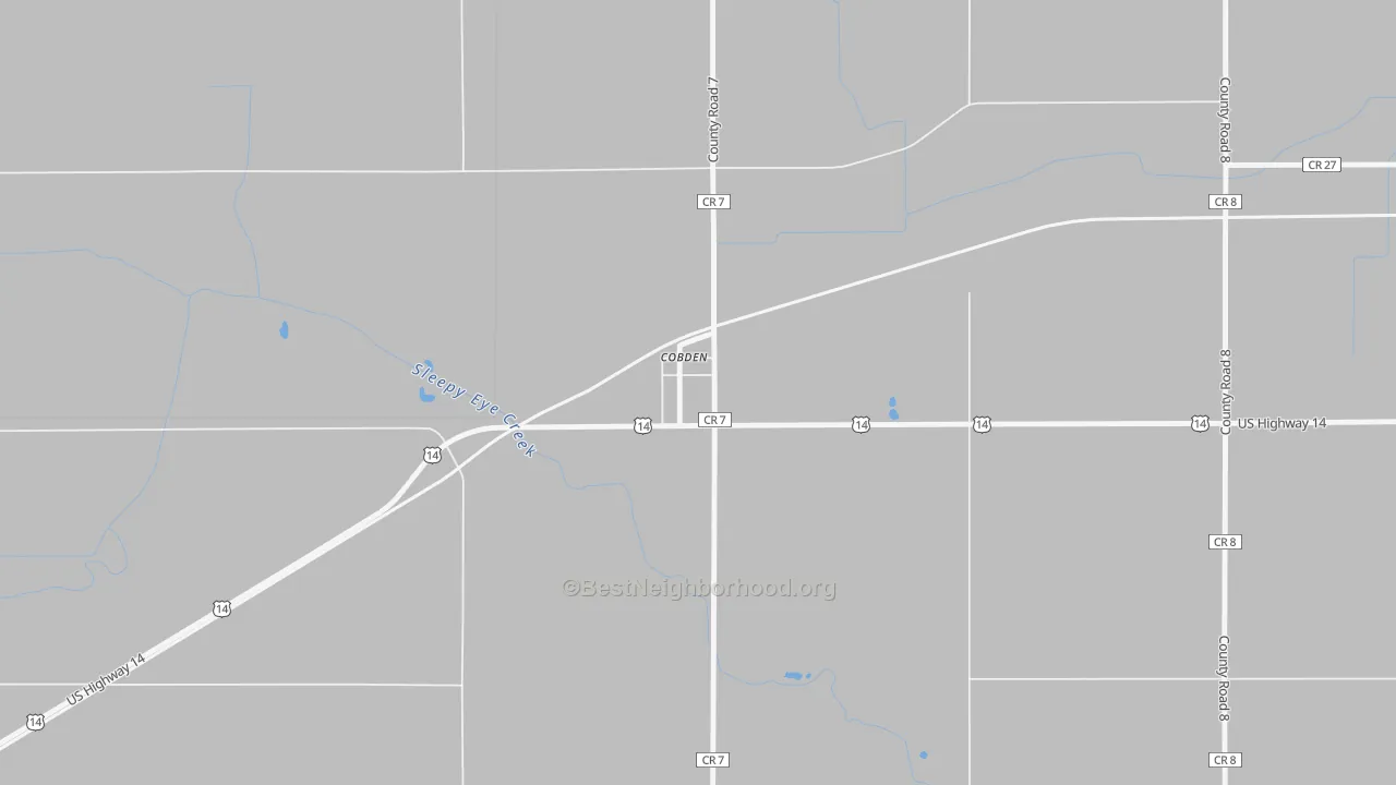Transit Grade map of Cobden, MN