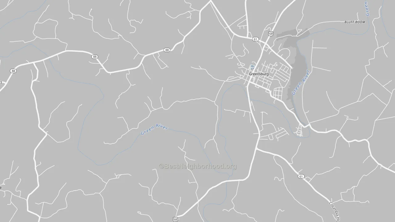 Transit Grade map of Coburg, KY