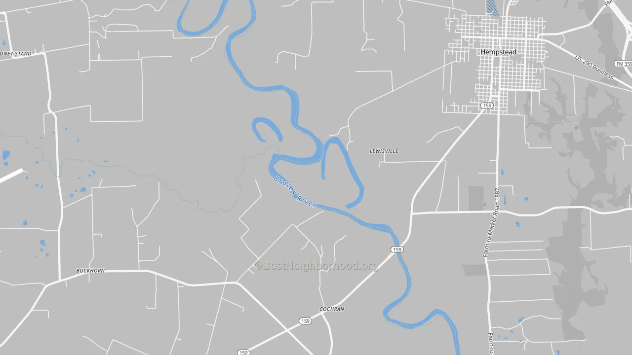 Transit Grade map of Cochran, TX