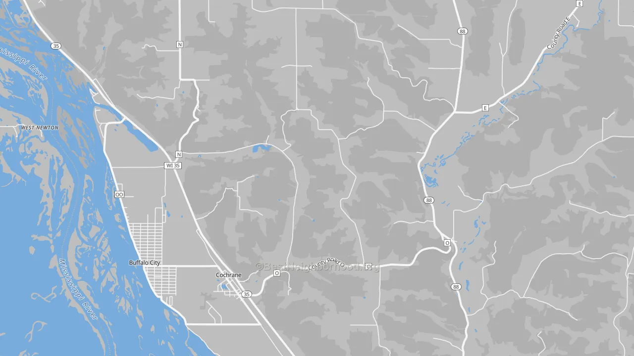 Transit Grade map of Cochrane, WI