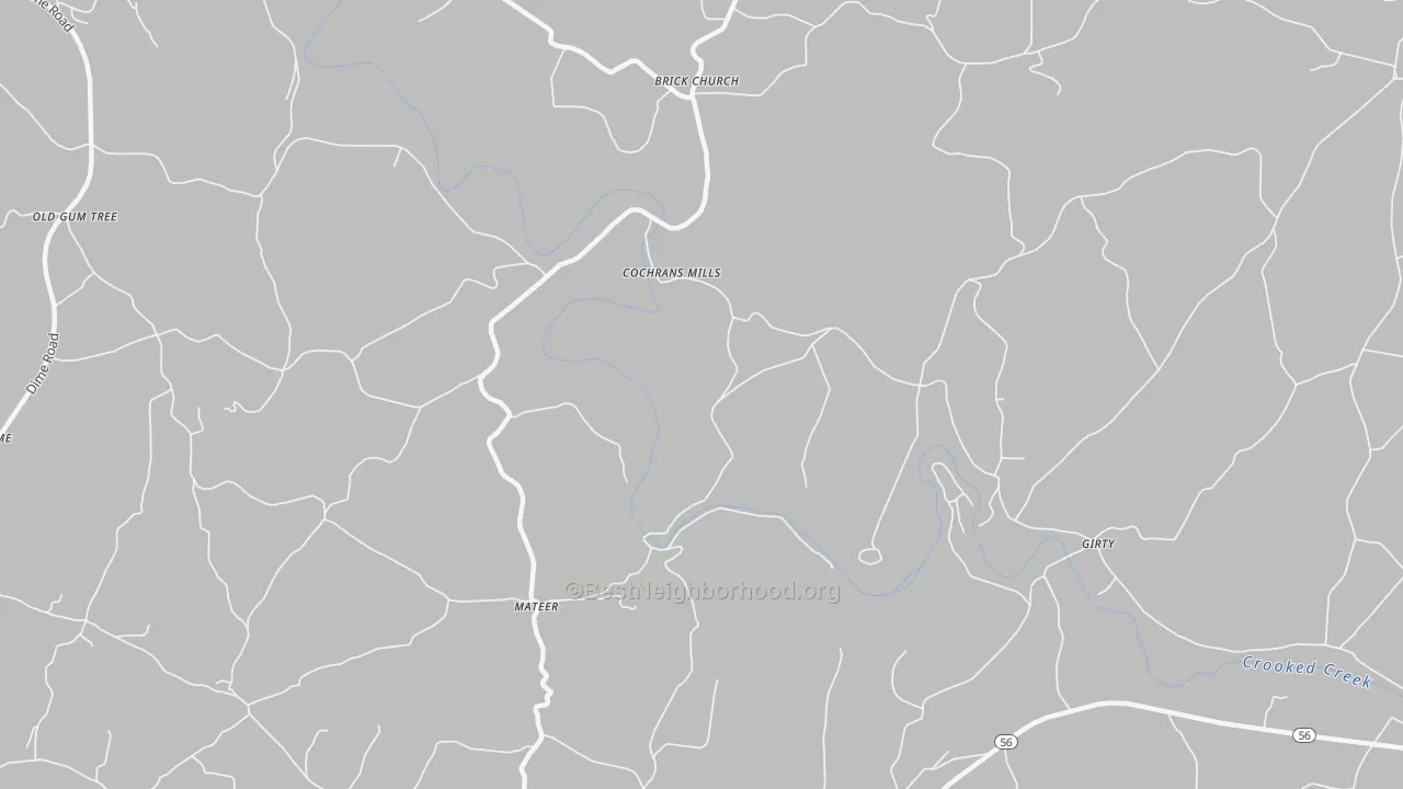 Transit Grade map of Cochrans Mills, PA