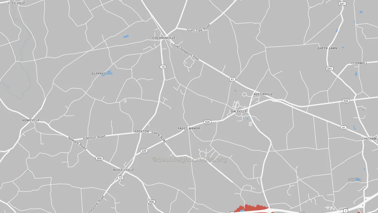 Transit Grade map of Cochranville, PA