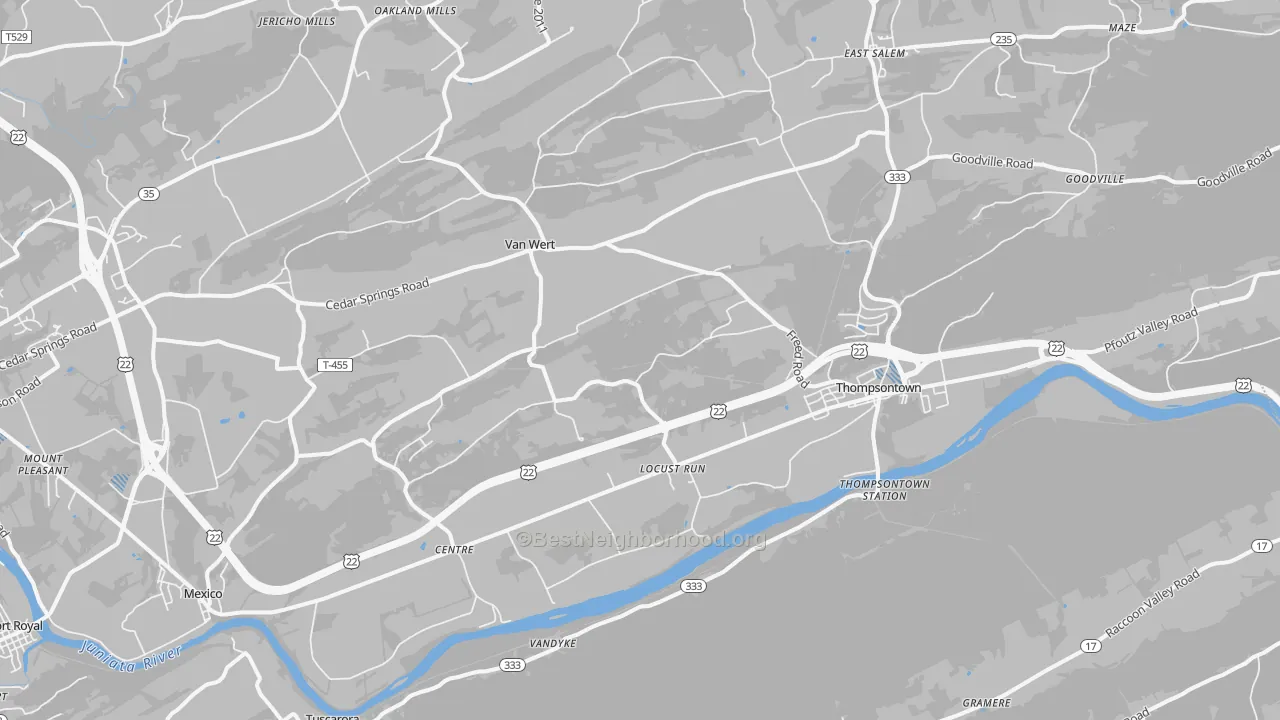 Transit Grade map of Cocolamus, PA